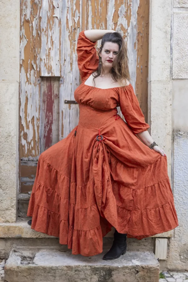 Gitana Dress in Terracotta