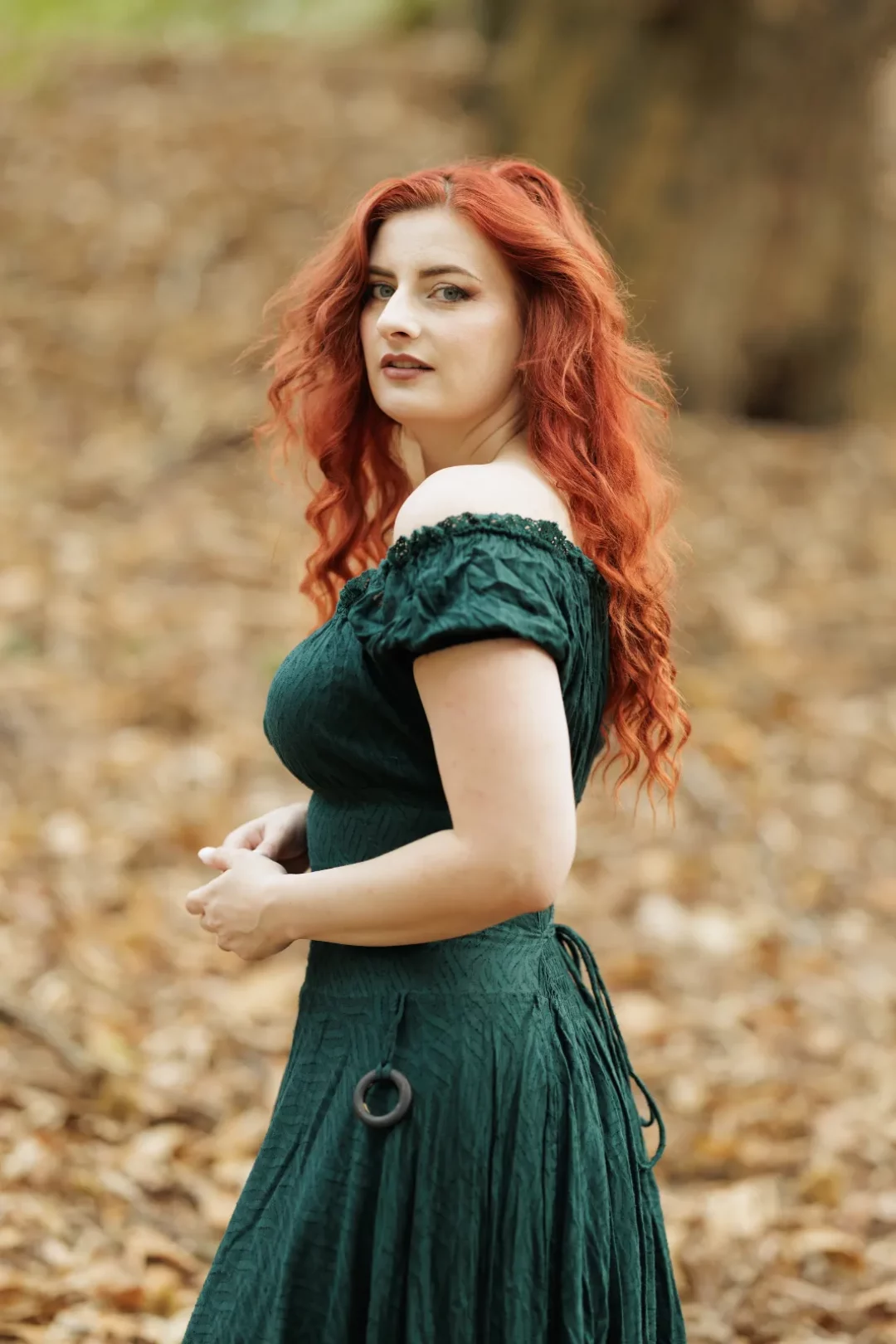 eye-of-awareness_Maiden-Dress-Soft-cotton_emerald-green_1